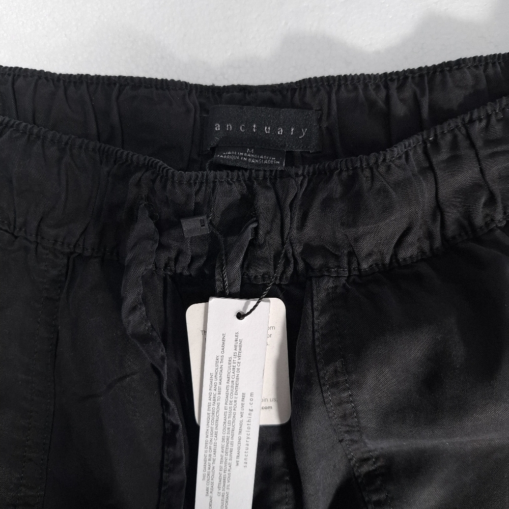 Sanctuary Women's Washed Black Go Easy Pants, Size M Soft Relaxed - Picture 11 of 14